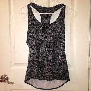 Athleta Floral Racerback Tank
